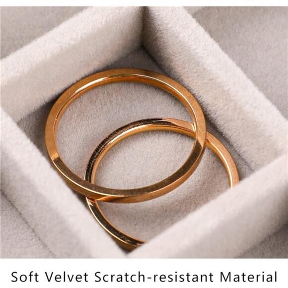 Jewelry Organizer Tray,Stackable Velvet Jewelry Trays,Drawer Inserts Earring - Picture 6 of 8